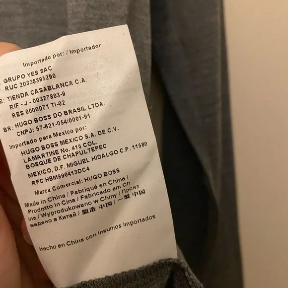 Men’s Boss Hugo Boss Long Sleeve Crewneck in Gray